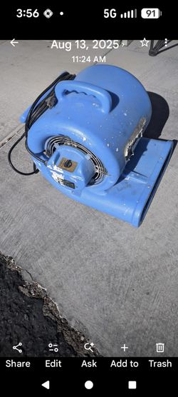 Air Blower- Great For Work In The Garage In Summertime