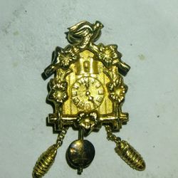 Bavarian cuckoo clock charm 14k Gold 585