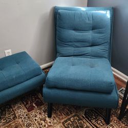 Soft Chair With Ottoman 