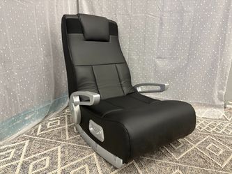 X-ROCKER Sleek Black Floor Gaming Chair