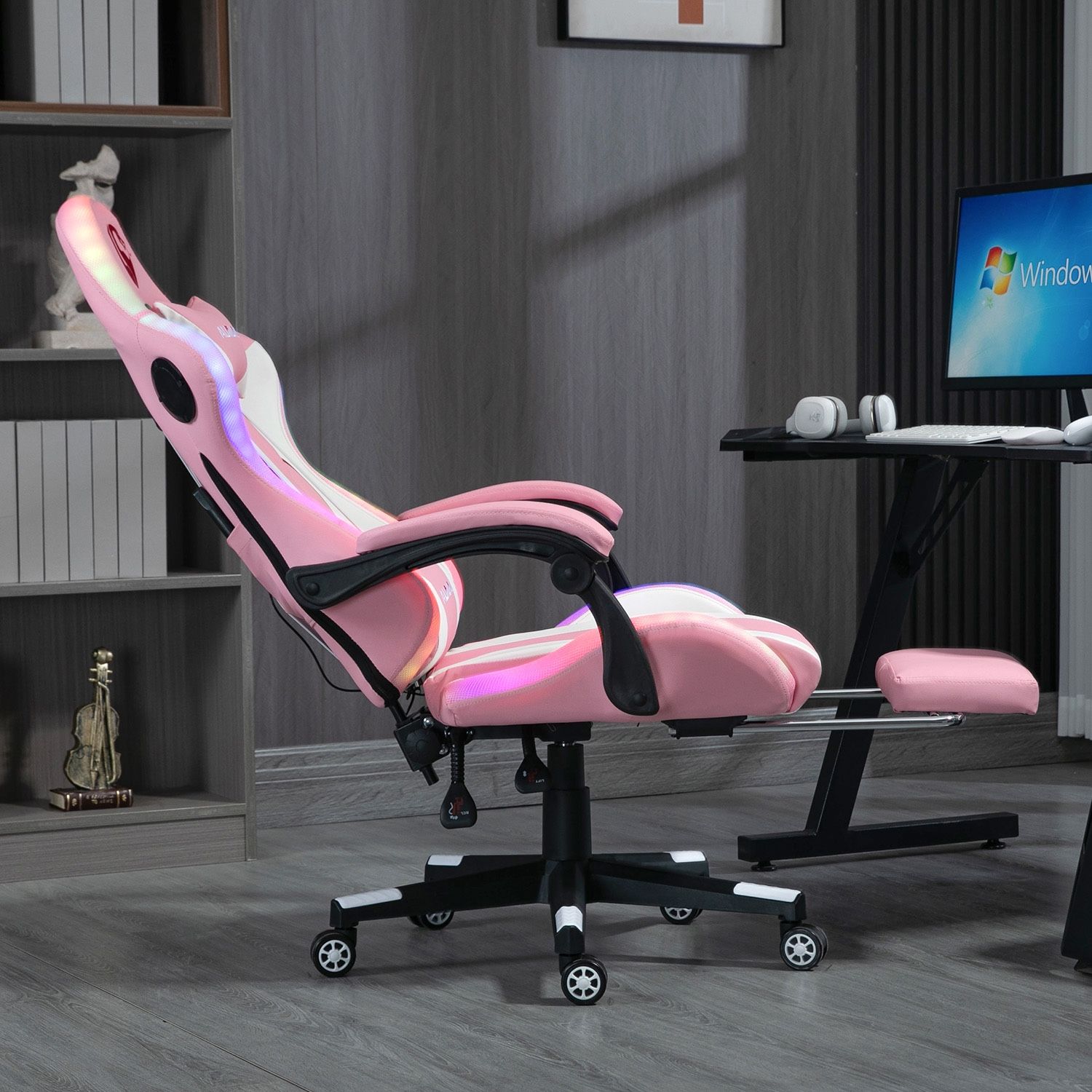 Bluetooth Speakers Pink Gaming Chair With Speakers Gaming Chair