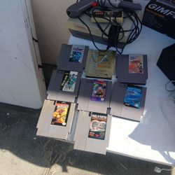 Nintendo Es 1 Controller  8 Games And  Gun 