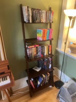 Wooden Ladder Bookshelves