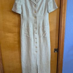 Jessica Howard 100% Linen Maxi Dress 