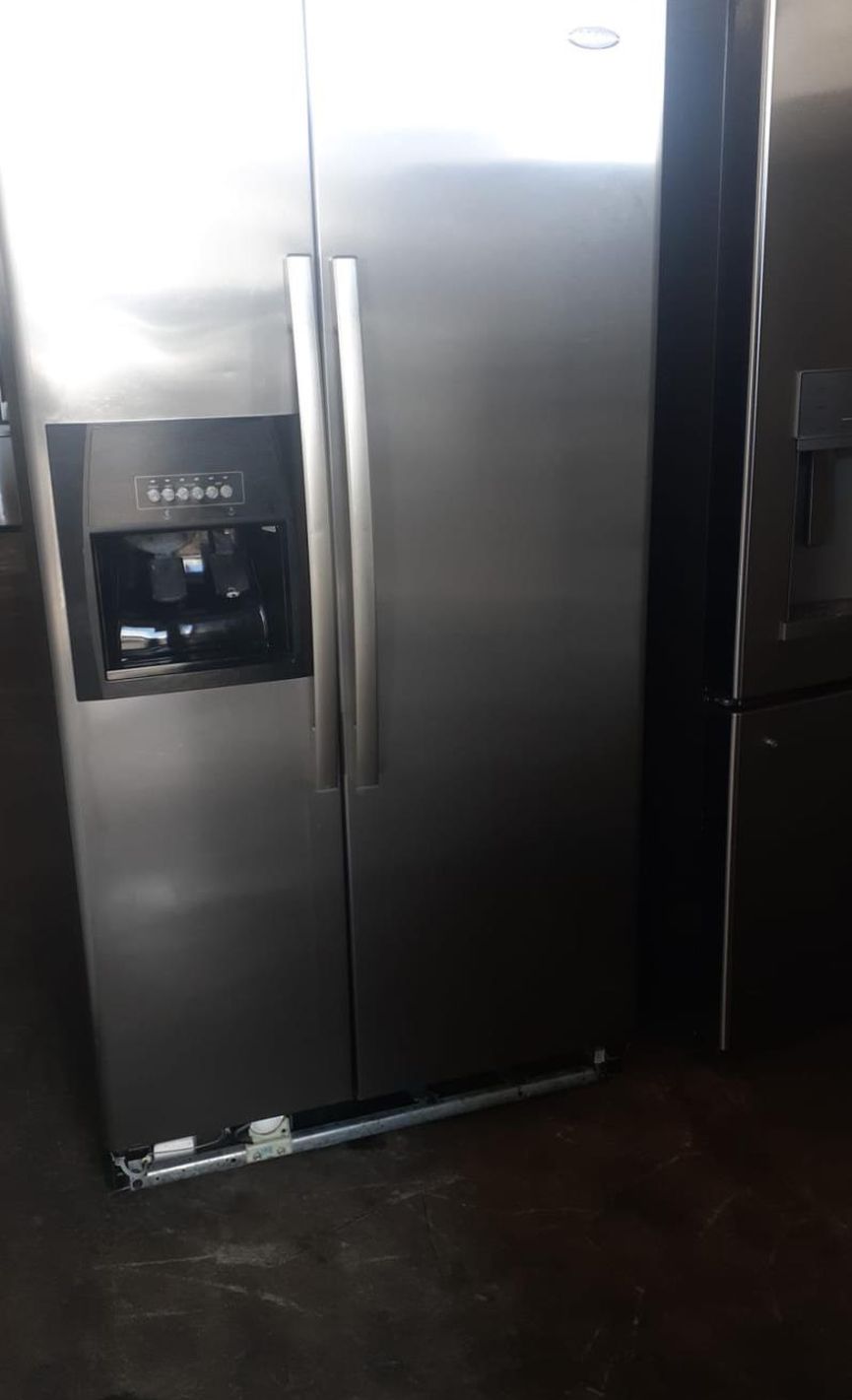 Whirlpool Side By Side Stainless Steel Fridge
