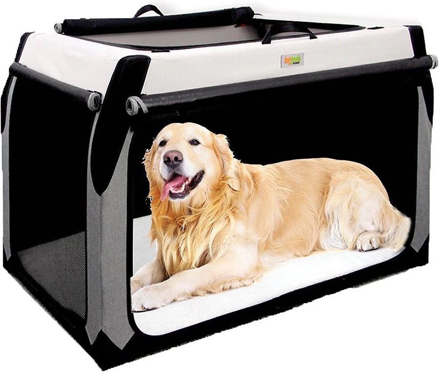 Portable foldable dog crate Dirty Needs Cleaning