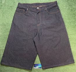 Basketcase gallery denim leopard jean shorts