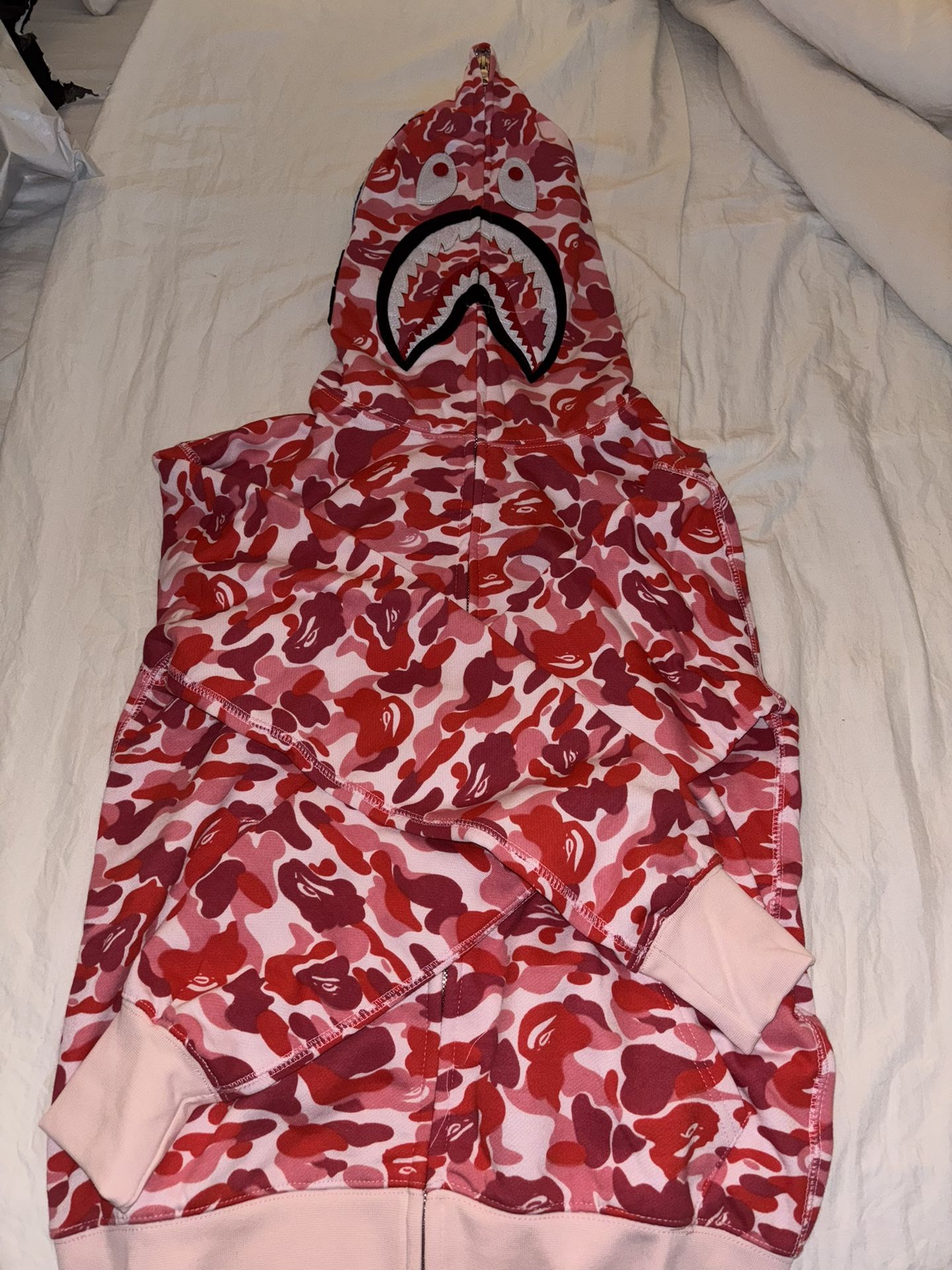 A Bathing Ape Hoodie Pink