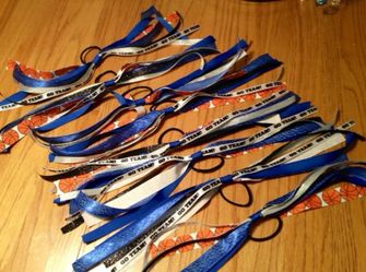  Team Hair Ribbons 