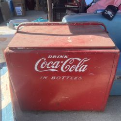 Antique Coca-Cola Metal Chest