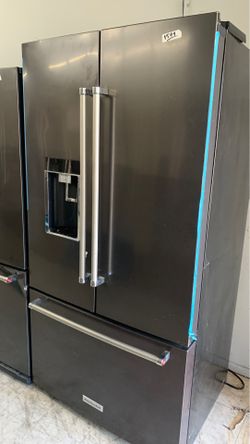 Kitchen aid French door dark stainless