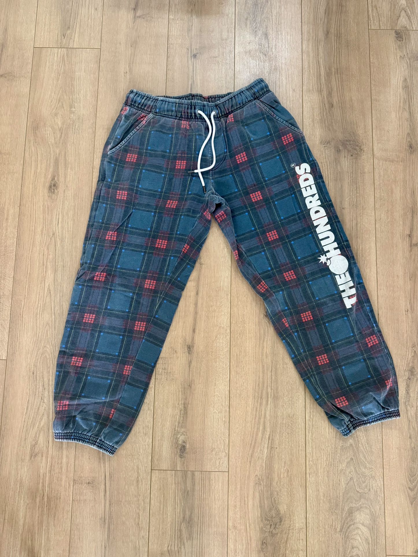 The Hundreds Plaid Jogger Sweatpants Size M