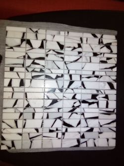 Marble mosaic BLK & White tiles