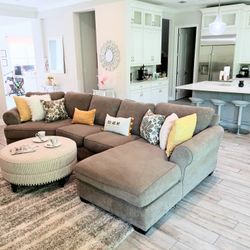 3 Piece Family Size  Sectional Sofa 