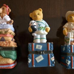 Trinket box hinged box Little Bear