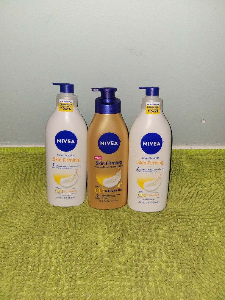 3 Nivea Body Lotion 16.9oz Skin Firming