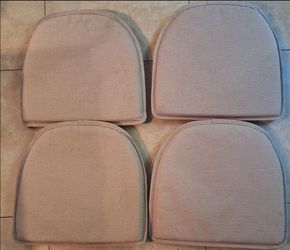 4 Indoor /outdoor Upholstered SEAT PADS $15 FOR All! 16"x17"