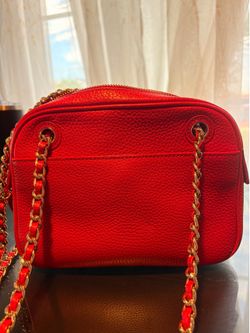 Tory Burch Thea Chain Leather Crossbody Bag in Jasper
