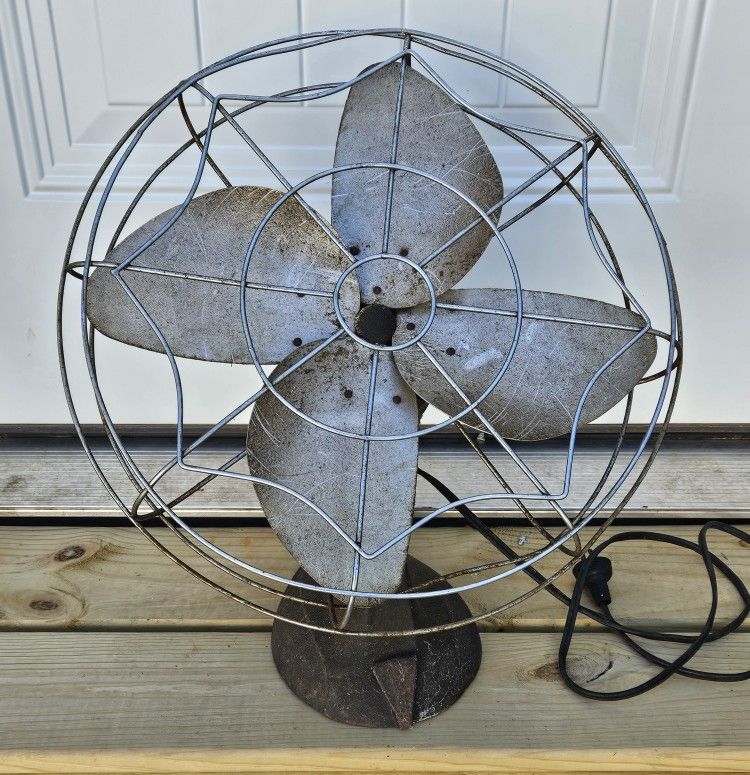 Vintage Metal Fan for Decoration