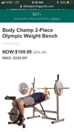 Weight Bench Body Champ Bcb5860 For Sale In Concord Nc Offerup