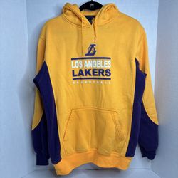 NBA Los Angeles Lakers Yellow & Purple Hoodie Medium
