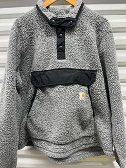 Men’s L Sherpa Carhartt Pullover Jacket