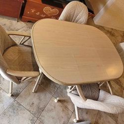 Dining Table With 4 Swivel Seats