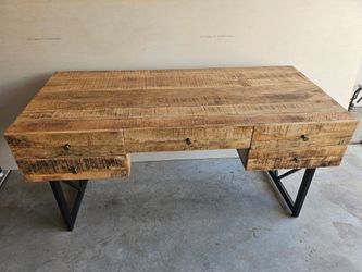 Wood & Iron Desk