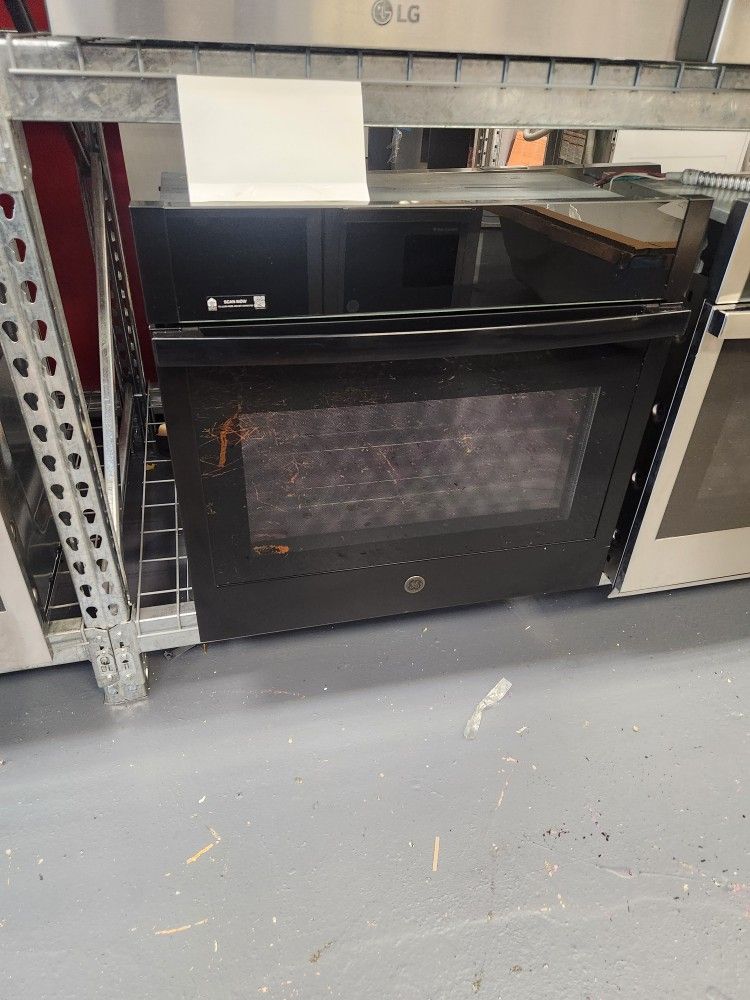 Amazing Ge 30 Inch Single Wall Oven Convection And Air Fry 5.0 Cu Ft JTS5000DVBB