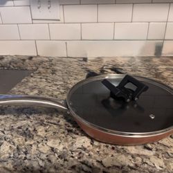 Copper Frying Pan with Lid