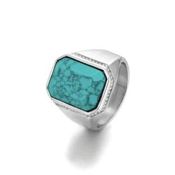 Stunning Silver Ring with Turquoise Stone