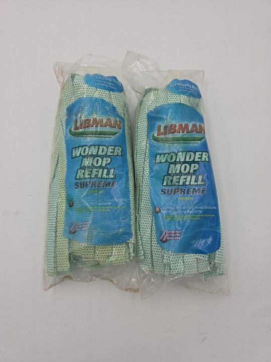 Libman Wonder Mop Refill Supreme Antibacterial Scrubbing Dots Replacement 03006