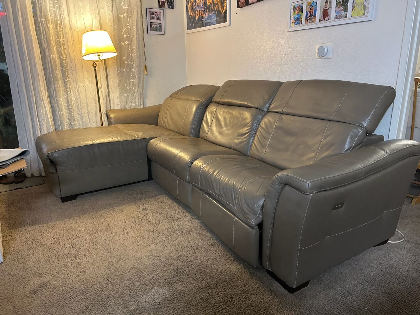 Sectional Leather Couch 