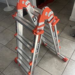 14.5 expandable ladder / orange colored heavy duty model 