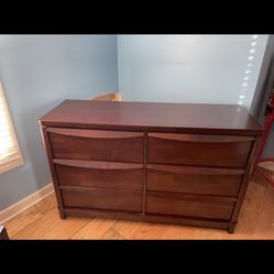6-Drawer Wood Dresser