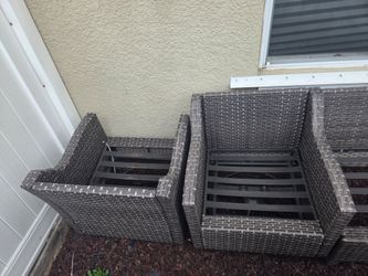 Outdoor Wicker Patio Chairs Set