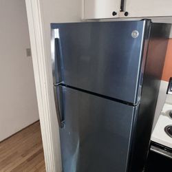 GE Silver Refrigerator
