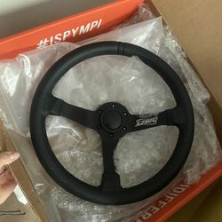 Leather LZMFG Steering Wheel