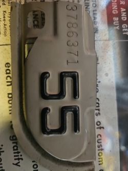 1955 License Plate Tag  Cadillac Chevy Deluxe