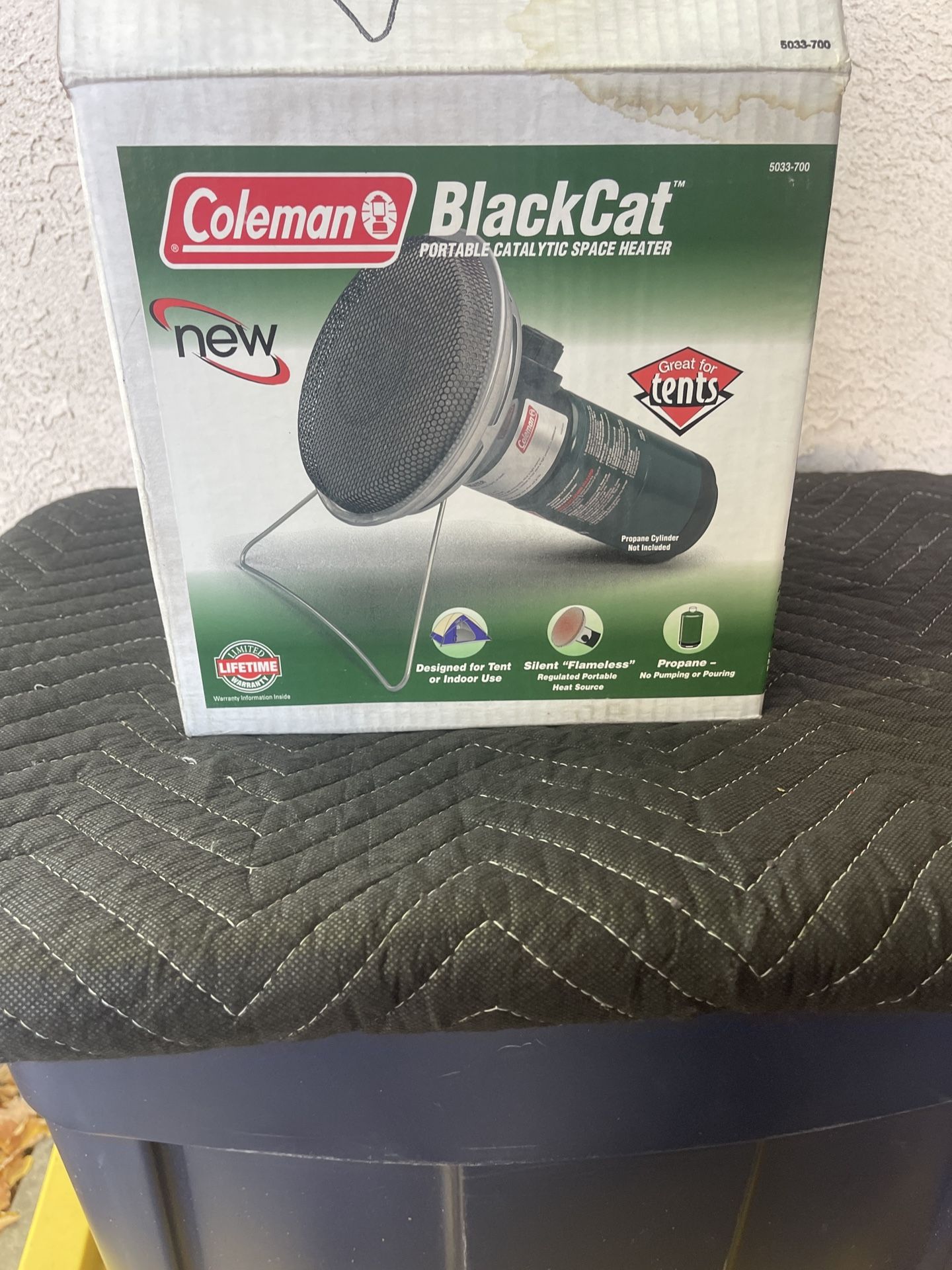 Coleman BlackCat Portable Catalytic Space Heater 5033-700 Brand New Rare