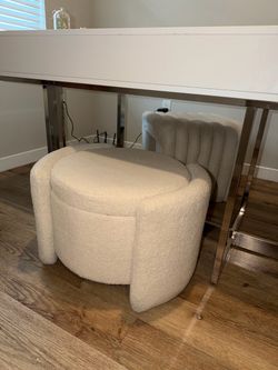 Boucle Ottomans Crate and Barrel