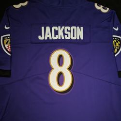 RAVENS Lamar Jackson jerseys (S, M, 2XL, 3XL) 