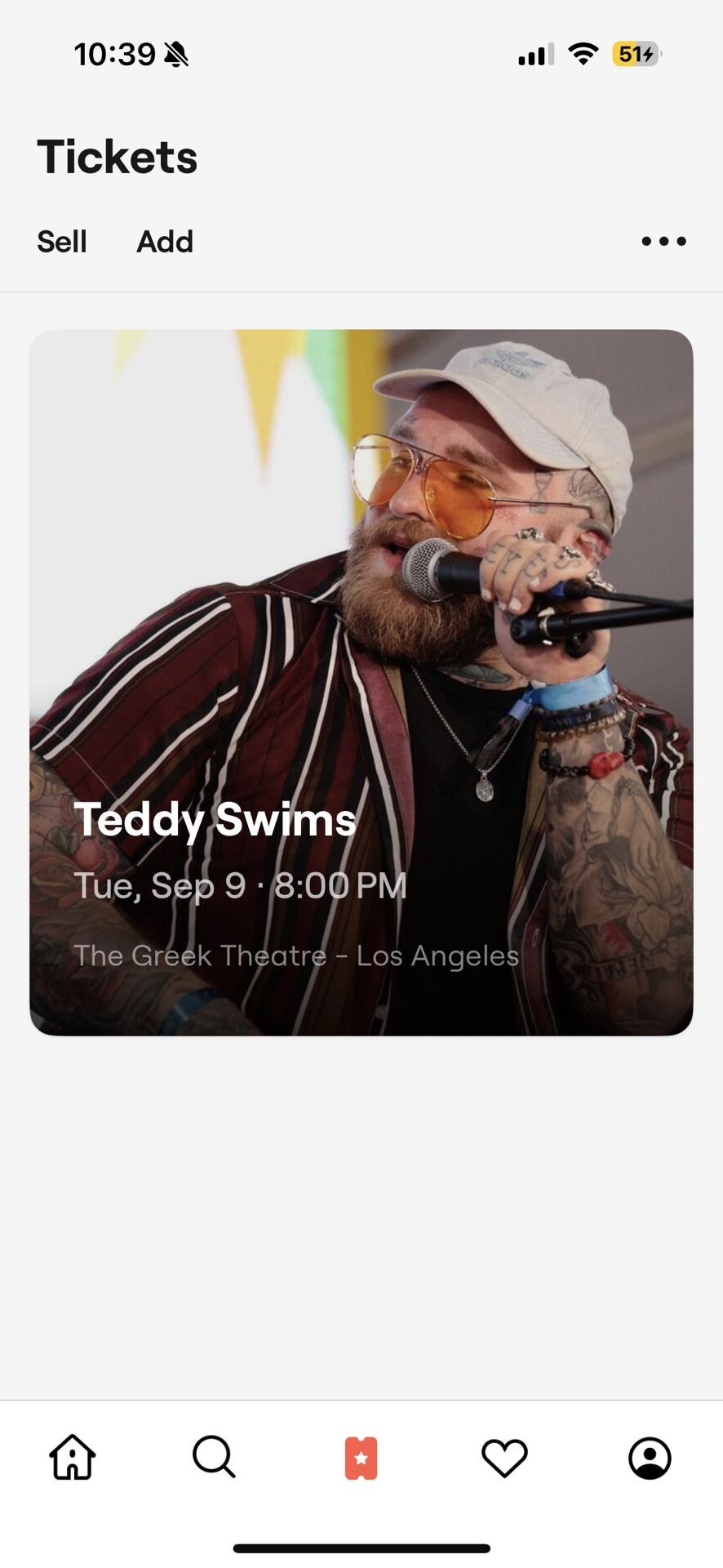 TEDDY SWIM TICKETS