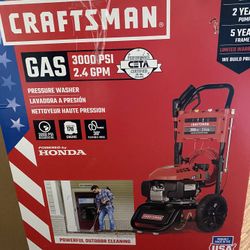 CRAFTSMAN GAS  3000 PSI 2.4 GPM  PRESSURE WASHER  (( Read Description Please )))