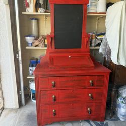 Country kitchen desk and chalkboard  