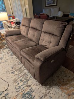 Furniture Row Power Reclining Sofa