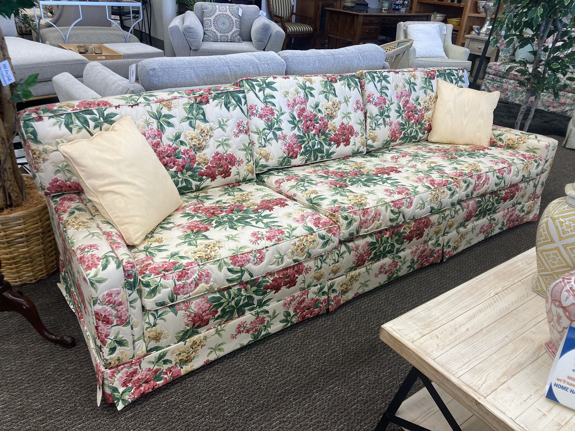 Vintage Floral Sofa