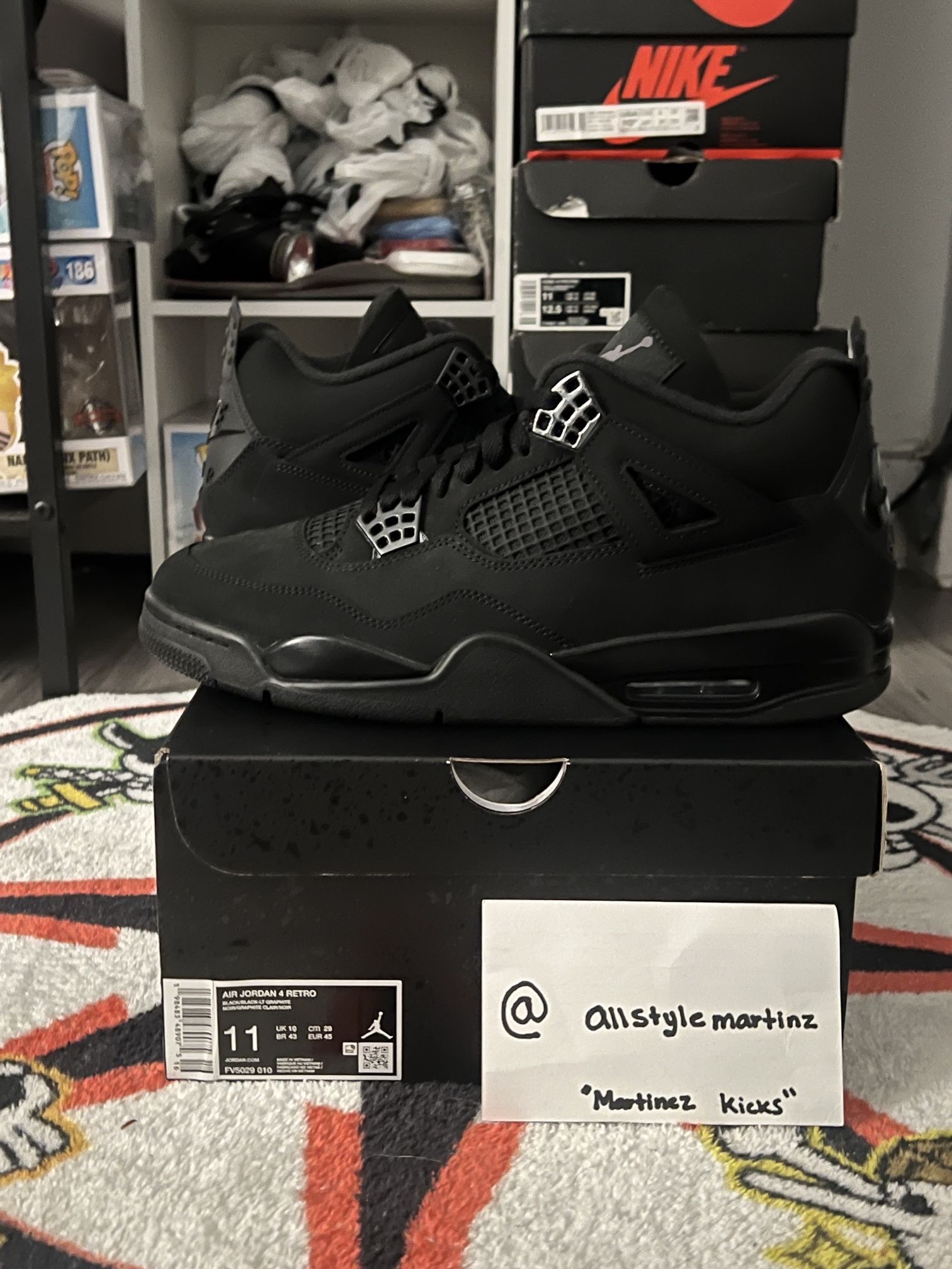 Jordan 4 Retro "Black Cats" (2025)