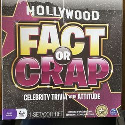 Hollywood Fact Or Crap Board Game