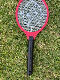 Electric Mosquito Swatter / Bug Zapper Racket - Red & Black